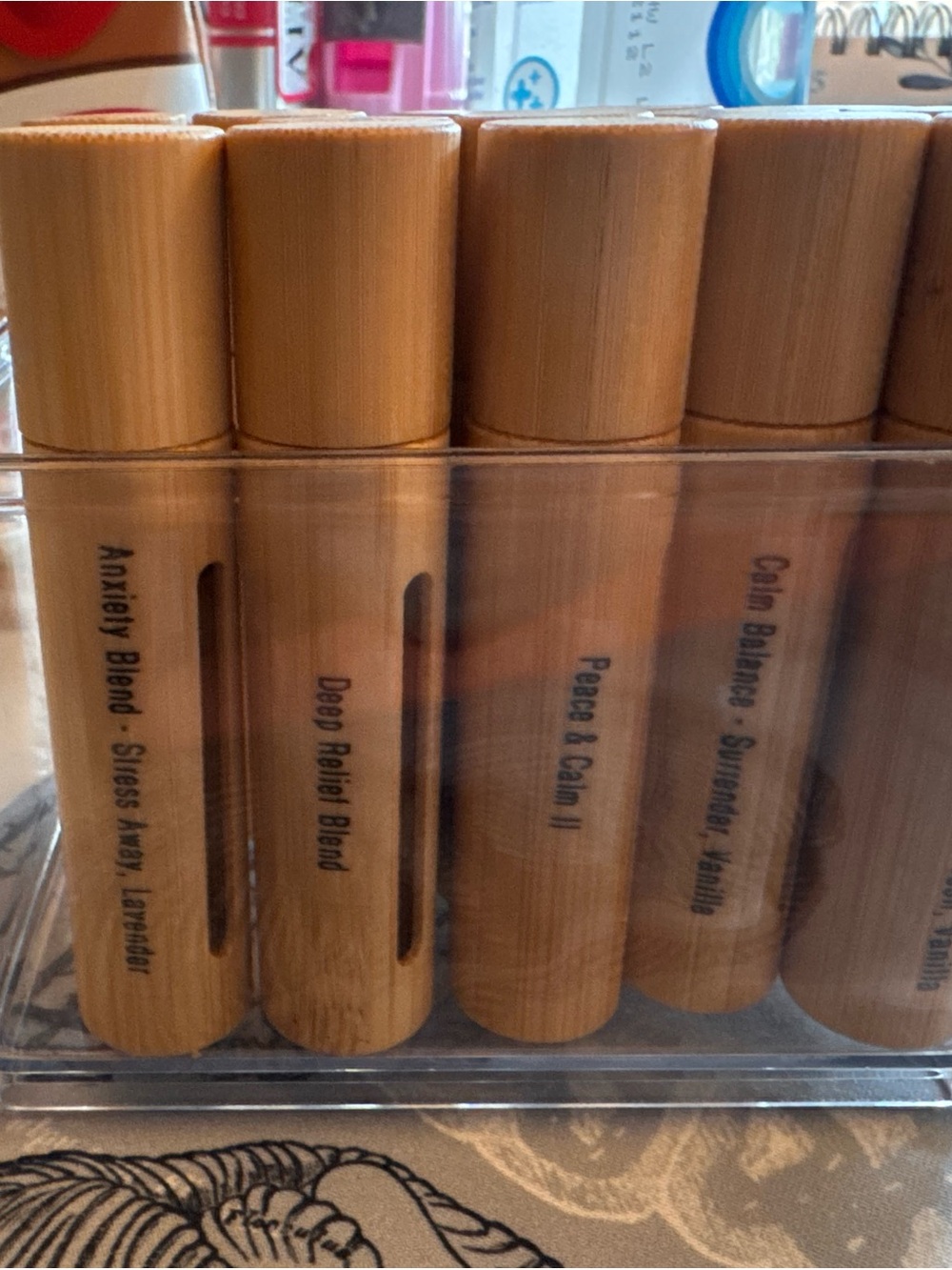 NWOT Custom ONE Young Living Bamboo Aromatherapy Inhalers | Blend